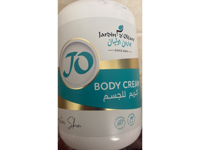 Jardin D'Oleane Body Cream, 500 mL