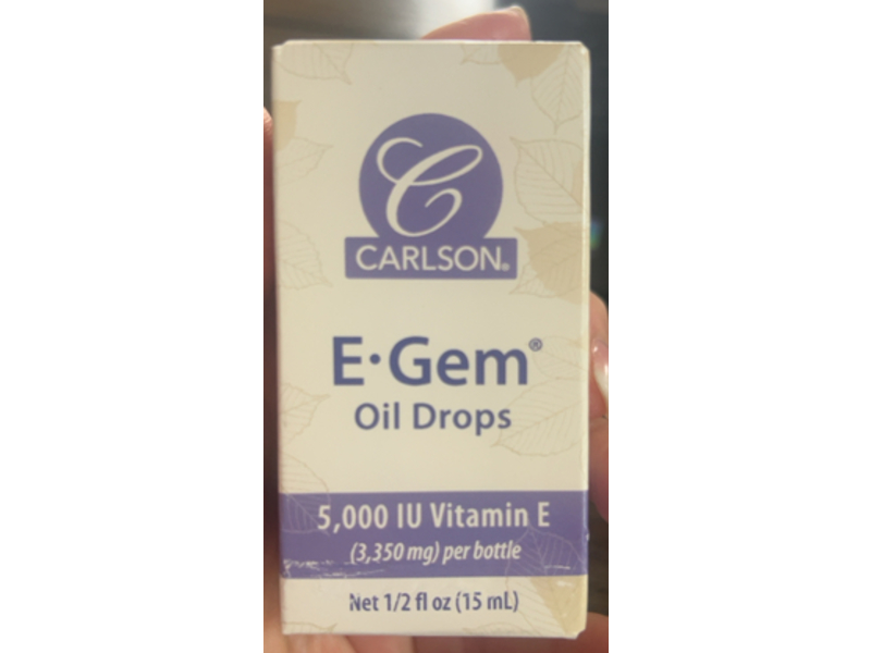 Carlson E-Gem Oil Drops, 1/2 fl oz/15 mL