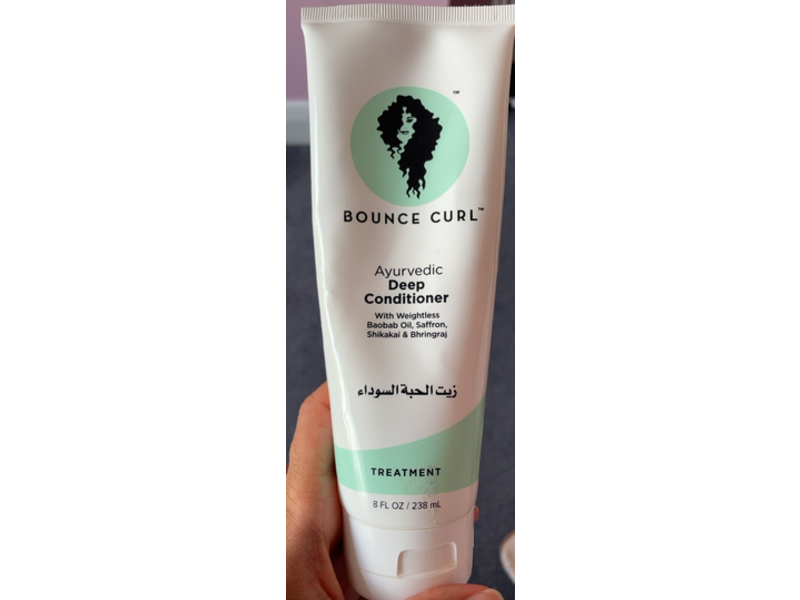 Bounce Curl Ayurvedic Deep Conditioner, Treatment, Weightless Baobab Oil, Saffron, Shikakai & Bhringra, 8 fl oz/238 mL