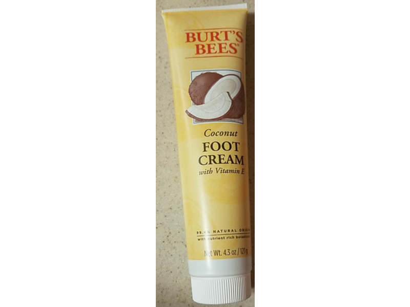 Burt's Bees Foot Cream, Coconut, 4.3 oz/121 g