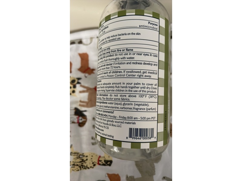 Noodle & Boo Instant Sanitizer, 12 fl oz/355 mL