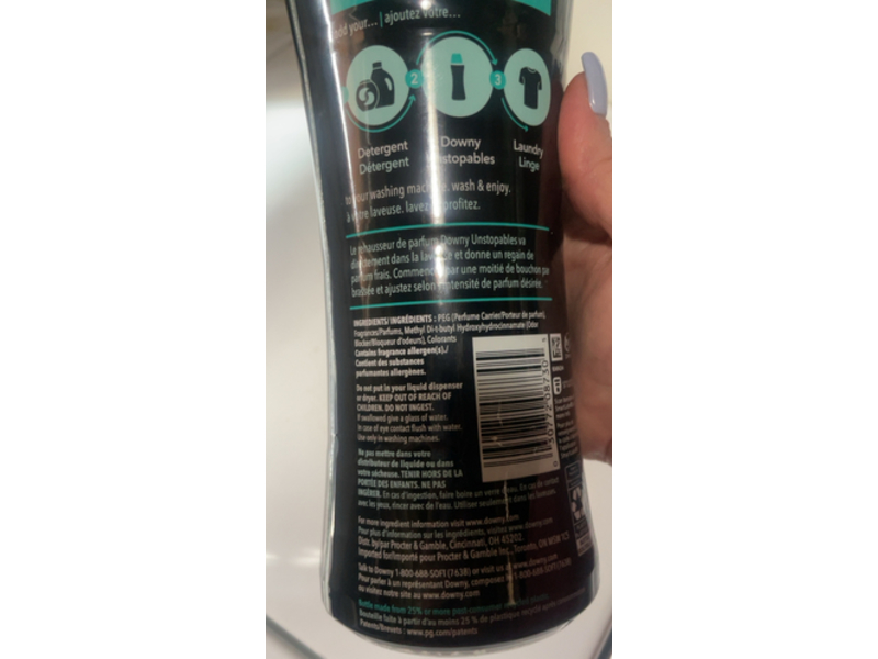 Downy Unstopables In-Wash Scent Booster, Fresh, 18.2 oz/515 g