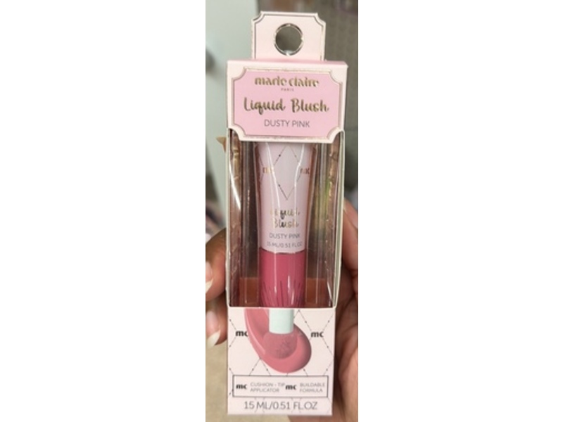 Marie Claire Liquid Blush, Dusty Pink, 0.51 fl oz/15 mL