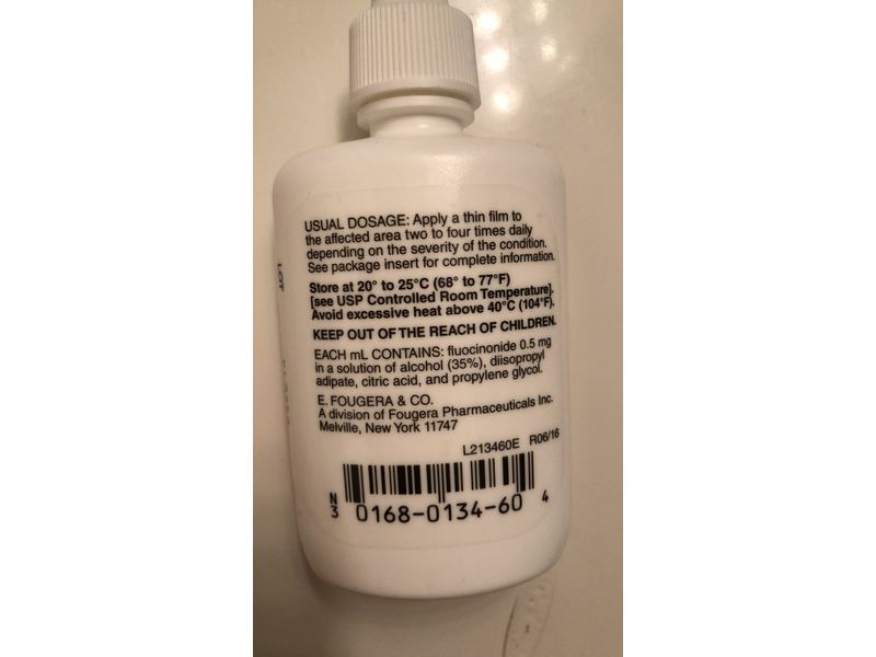 Fluocinonide Topical Solution USP, 0.05%, 60 mL, Fougera (RX)