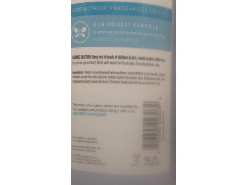 The Honest Company Dish Soap, Free & Clear, 24 fl oz/709 mL