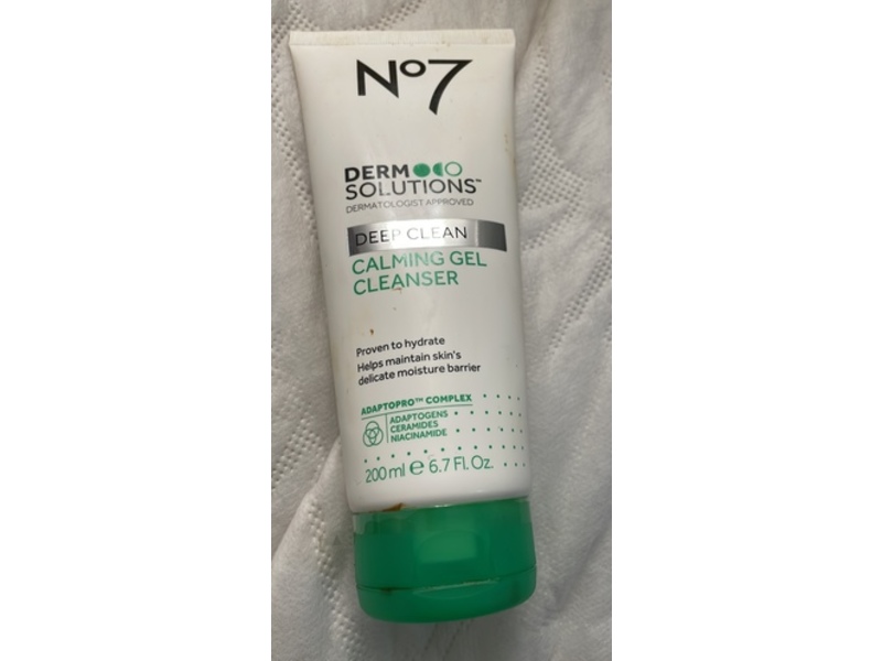 No7 Derm Solutions Calming Gel Cleanser, 6.7 fl oz/200 mL