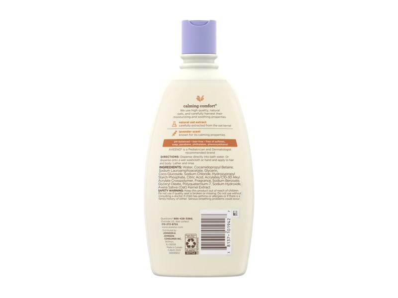 Aveeno Baby Calming Comfort Lotion, Lavender & Vanilla, 18 fl oz/532 mL