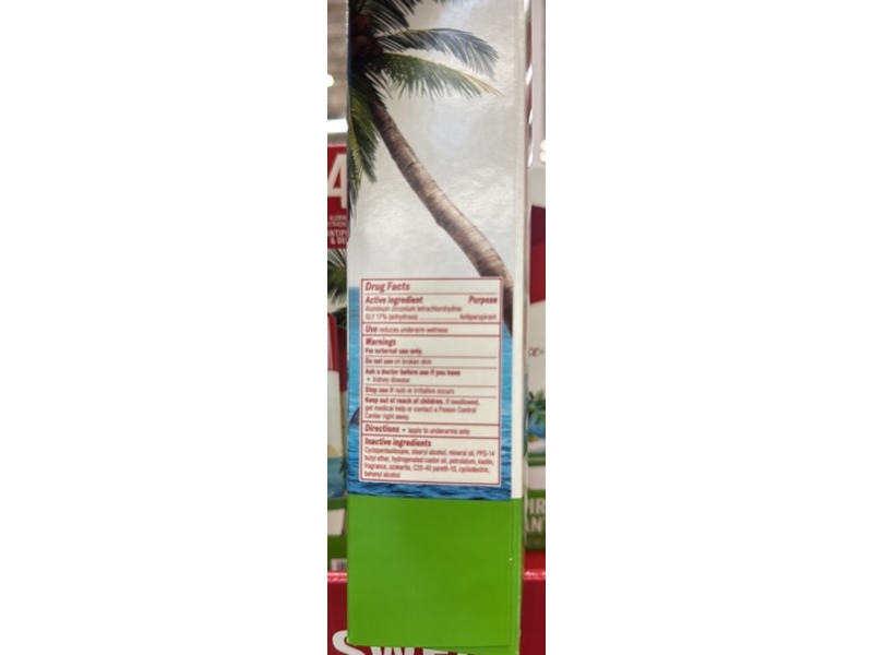 Old Spice Fiji Antiperspirant + Deodorant, Scent Of Palm Tree + Coconut, 2.6 oz/73 g, Pack Of 4
