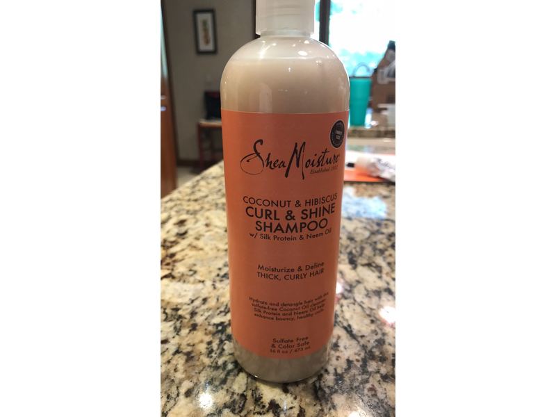 SheaMoisture Coconut & Hibiscus Curl & Shine Shampoo, 16 fl. oz
