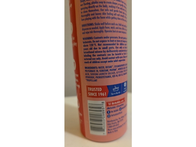 Mr. Bubble Foam Soap, Strawberry, 8 oz/226.8 g