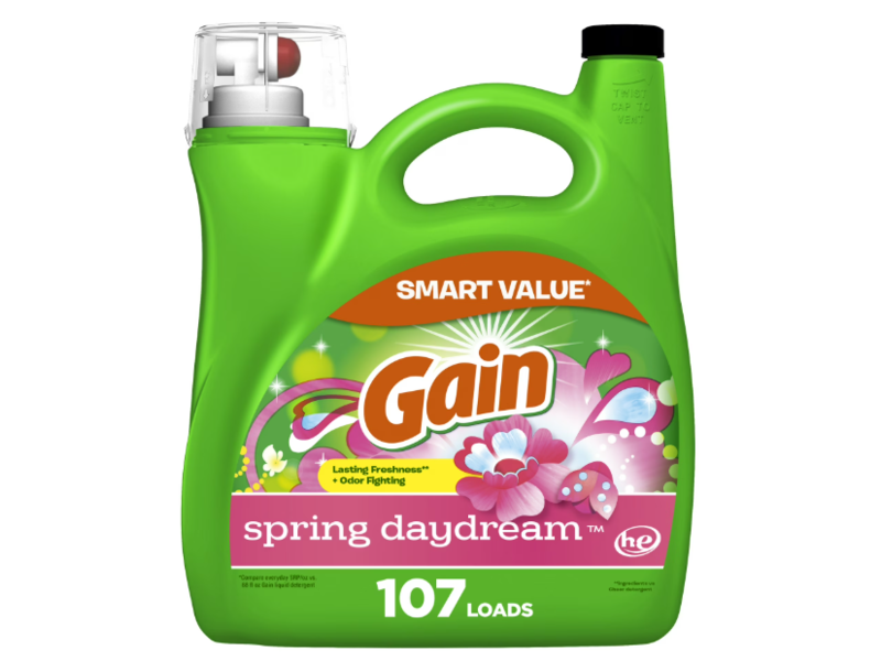 Gain + Aroma Boost Liquid Laundry Detergent, Spring Daydream, 107 Loads, 154 fl oz/4.55 L