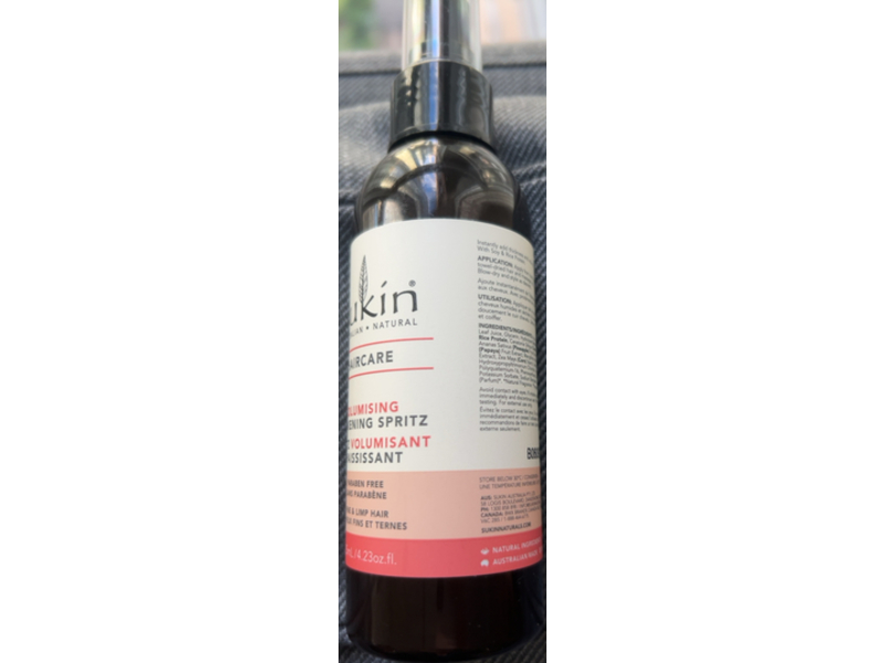 Sukin Volumising Thickening Spritz Haircare, 4.23 fl oz/125 mL