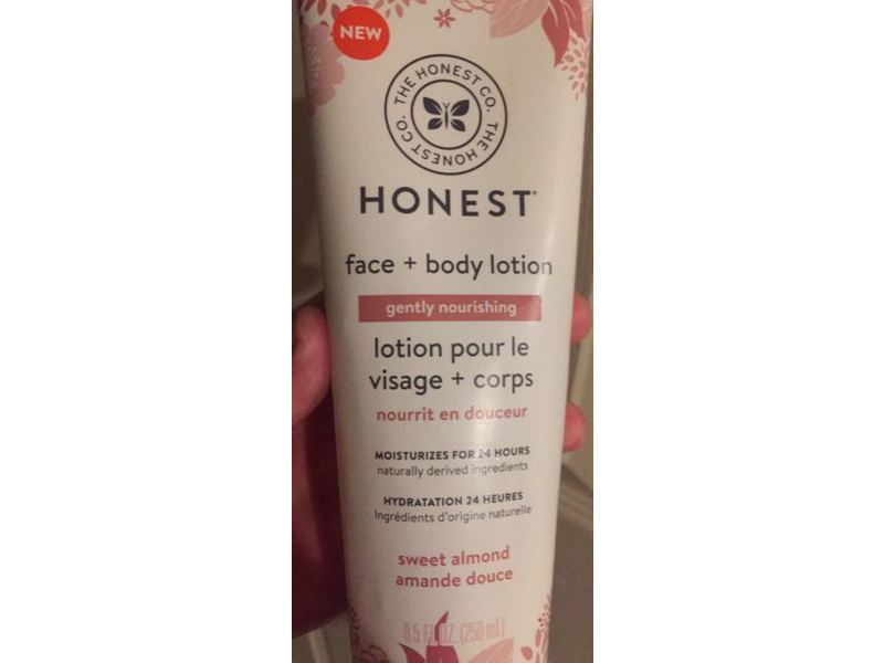The Honest Company Gently Nourishing Face And Body Lotion, Sweet Almond, 8.5 fl oz/250 mL