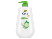 Dove Go Fresh Cool Moisture Body Wash, Cucumber & Green Tea Scent, 34 fl oz/1 L - thumbnail 1