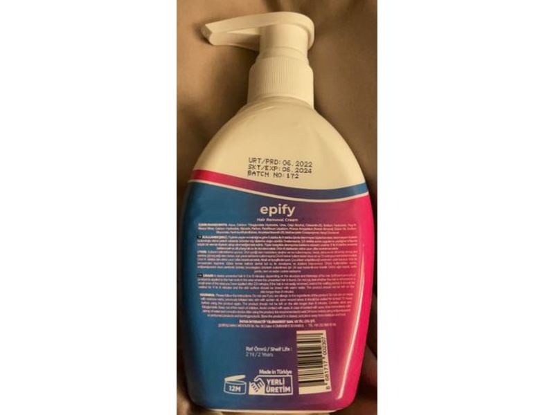 Epify Hair Removal Cream, Quick & Easy, 250 mL
