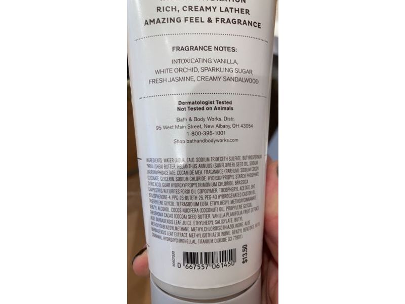Bath & Body Works Moisturizing Body Wash, Warm Vanilla Sugar, 10 fl oz/295 mL