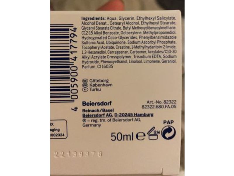 Nivea Q10 Energy Healthy Glow Day Cream, Vitamin C + E, 50 mL