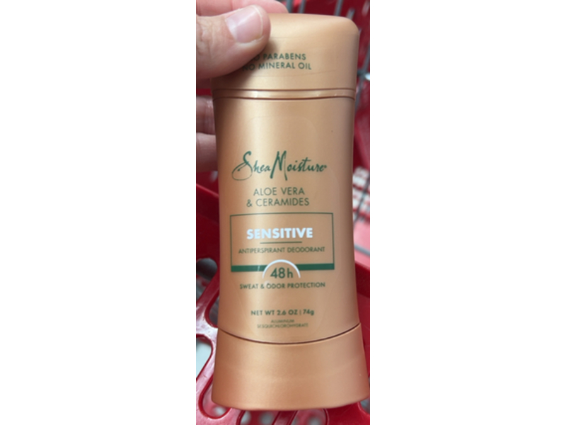 Shea Moisture Sensitive Antiperspirant Deodorant, Aloe Vera & Ceramides, 2.6 oz/74 g