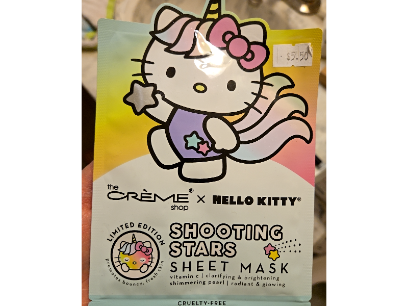 The Crème Shop Hello Kitty Shooting Stars Sheet Mask, 0.88 oz/25 g, Pack Of 3