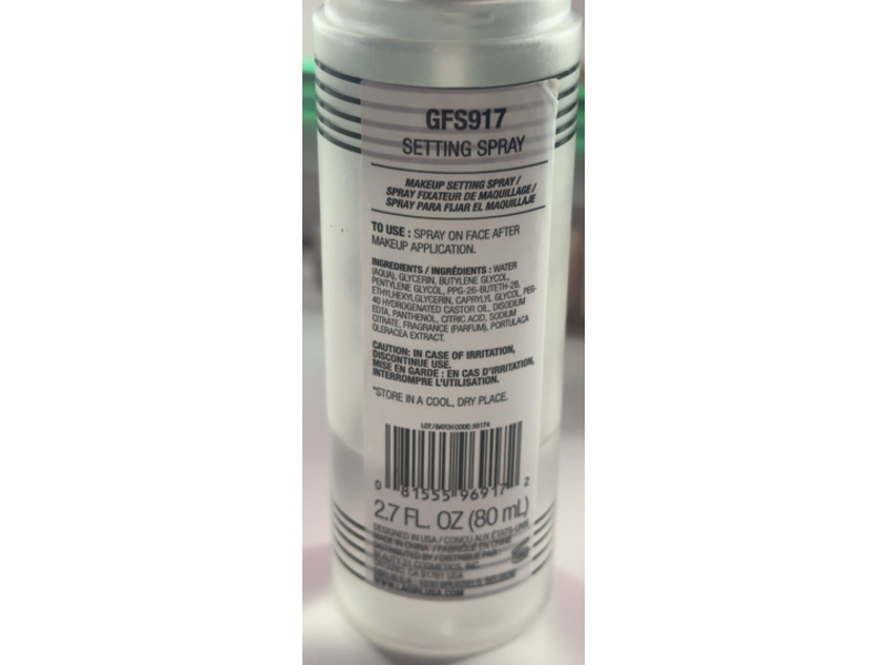 La Girl Makeup Setting Spray, 2.7 fl oz/80 mL