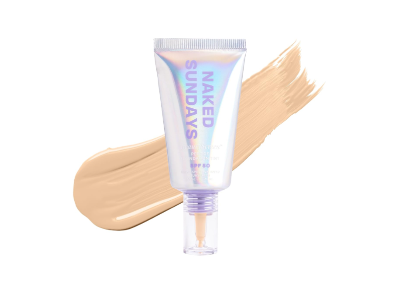 Naked Sundays BeautyScreen Mineral Peptide Foundation Tint Sunscreen, 2.5 Light Neutral, SPF 50, 1.01 oz/30 mL