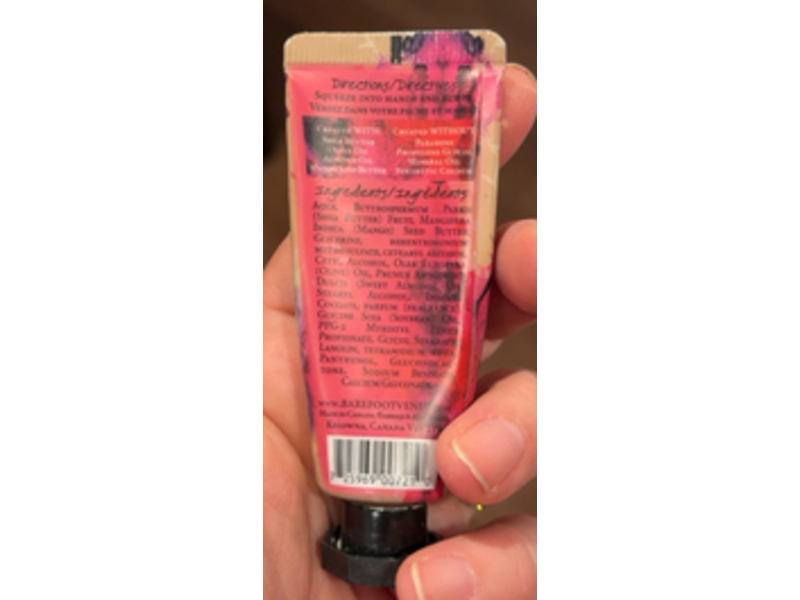 Barefoot Venus Shea & Mango Butter Hand Repair, Black Coconut, 0.67 oz/20 mL