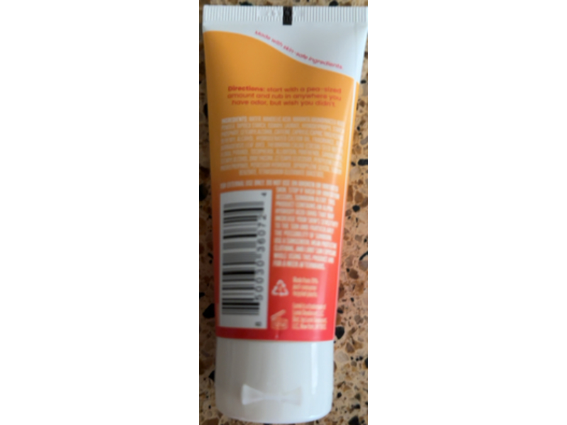 Lume Whole Body Deodorant, Clean Tangerine, 2.2 oz/62 g