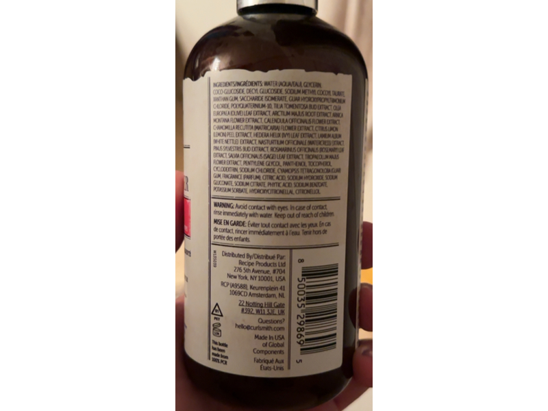 Curlsmith Full Body Weightless Extra Volume Shampoo Cleanser, 12 fl oz/355 mL