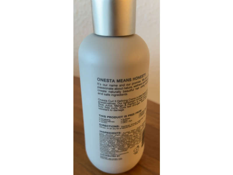 Onesta Curl It Defining Creme, Jasmine + Grapefruit, 8 fl oz/236 mL