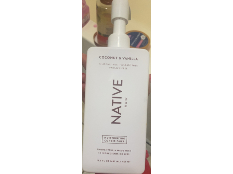 Native Hair Moisturizing Conditioner, Coconut & Vanilla, 16.5 fl oz/ 487 mL
