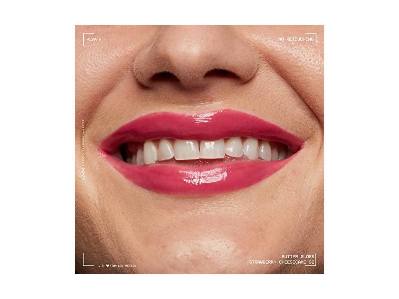 NYX Professional Makeup Butter Gloss, Warm Pink, 0.27 fl oz/8 mL
