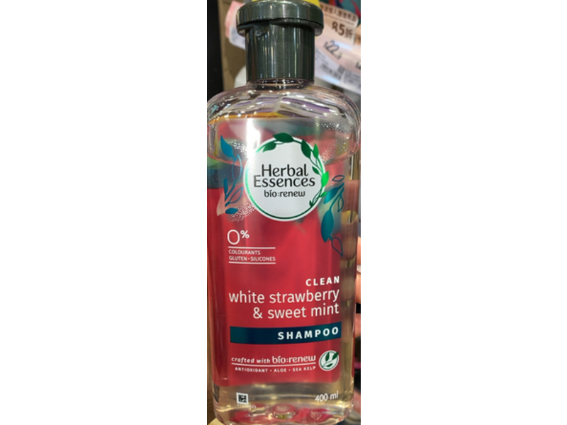 Herbal Essences Bio:Renew Clean Shampoo, White Strawberry & Sweet Mint , 400 mL