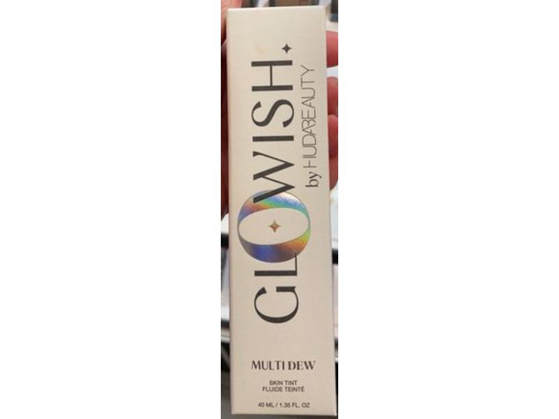 Huda Beauty Glowish Multi Dew Skin Tint Foundation, 06 Medium Tan, 1.35 fl oz/40 mL