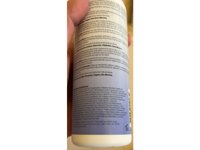 Ouidad Curl Reboot Nourish + Strength Leave-In, 8.5 fl oz/250 mL