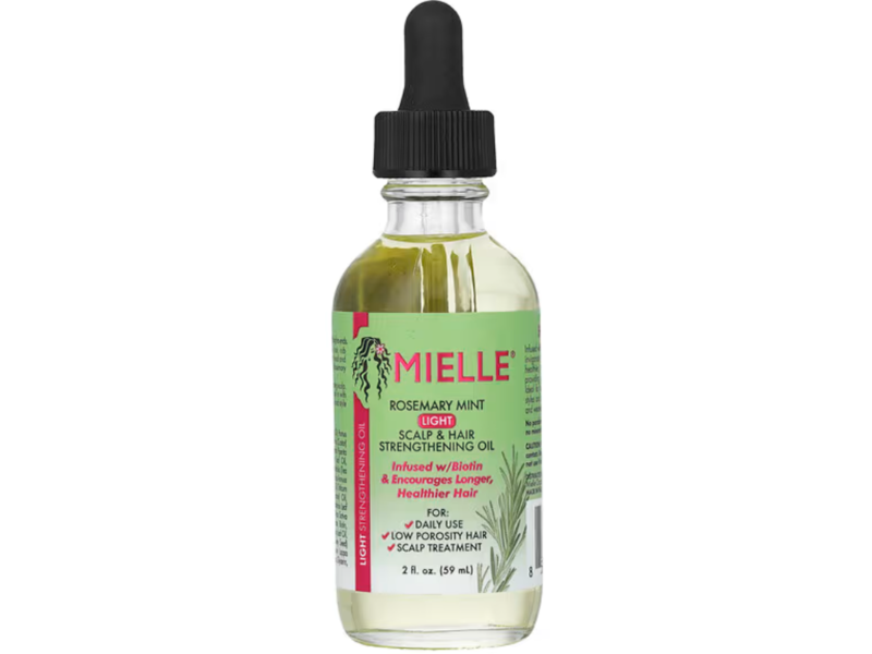 Mielle Scalp & Hair Strengthening Oil, Light, Rosemary Mint, 2 fl oz/59 mL