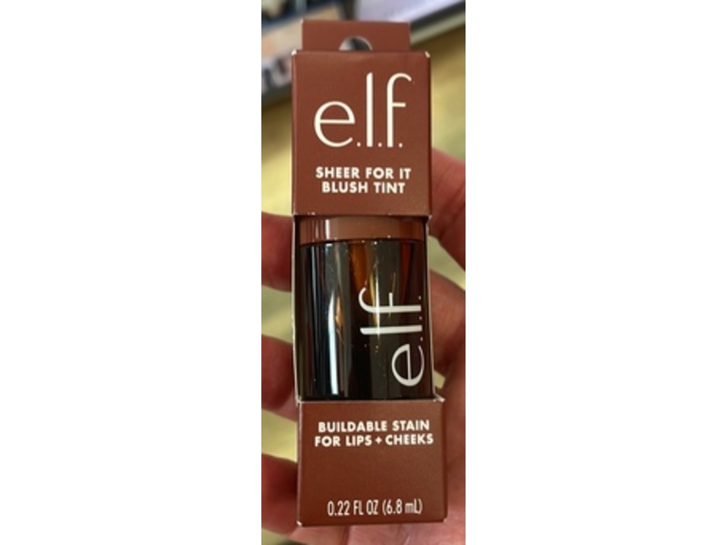 e.l.f Sheer For It Blush Tint, Maple Latte, 0.22 fl oz/6.8 mL