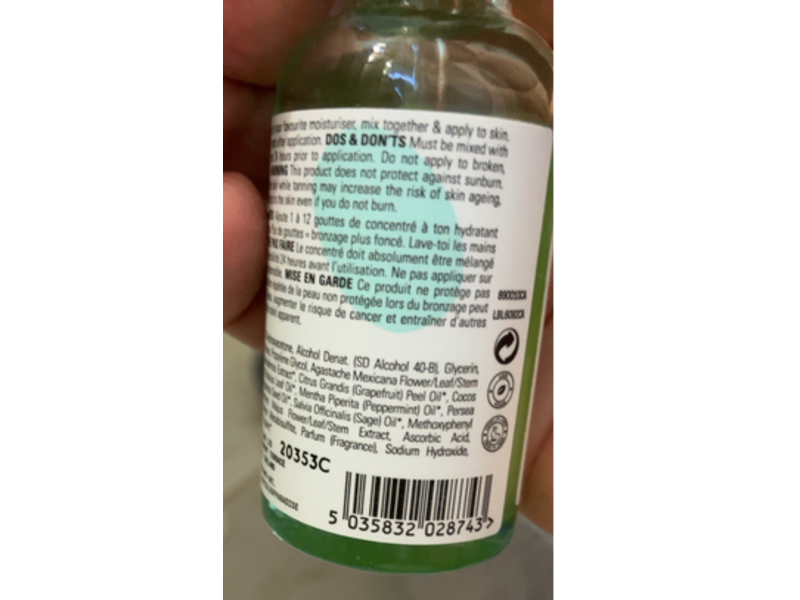 Isle Of Paradise Self Tanning Drops, Medium, 1.01 fl oz/30 mL