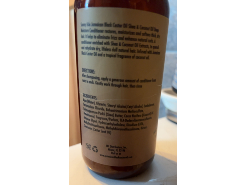 Sunny Isle Shea Coconut Moisturizing Conditioner, Jamaican Black Castor Oil, 12 fl oz
