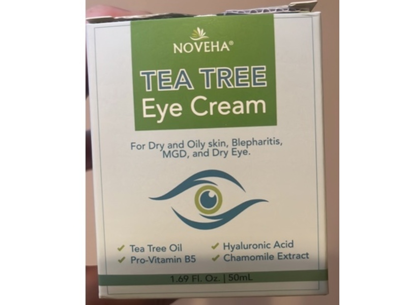 Noveha Eye Cream, Tea Tree, 1.69 fl oz/50 mL