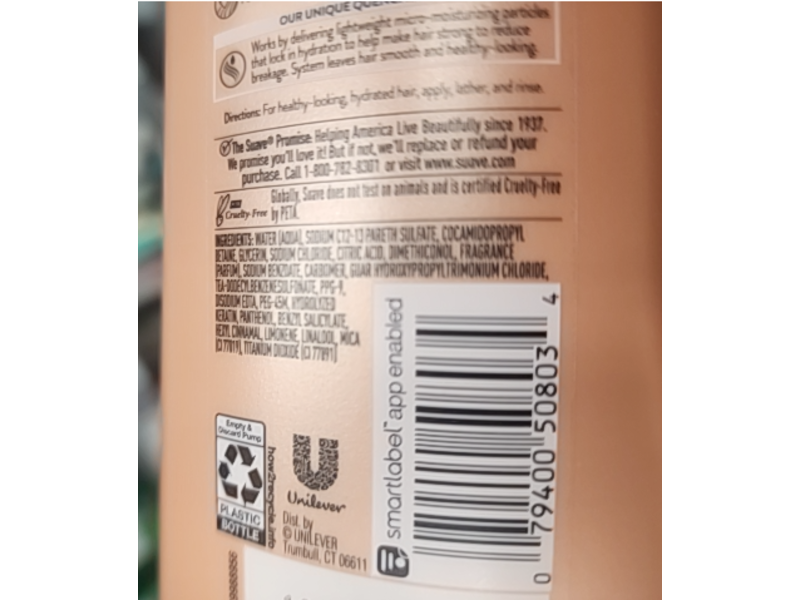 Suave 2-In-1 Daily Hydration Shampoo & Conditioner, Vitamin B5, 28 fl oz, Pack Of 4