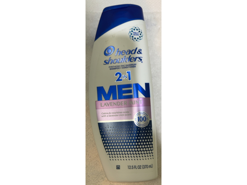 Head & Shoulders 2-In-1 Dandruff Shampoo + Conditioner, Lavender Mint, 12.5 fl oz/370 mL