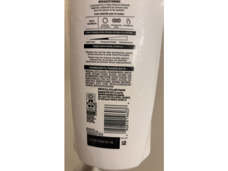 Pantene Pro-V Daily Moisture Renewal Conditioner, 25.1 fl oz/745 mL