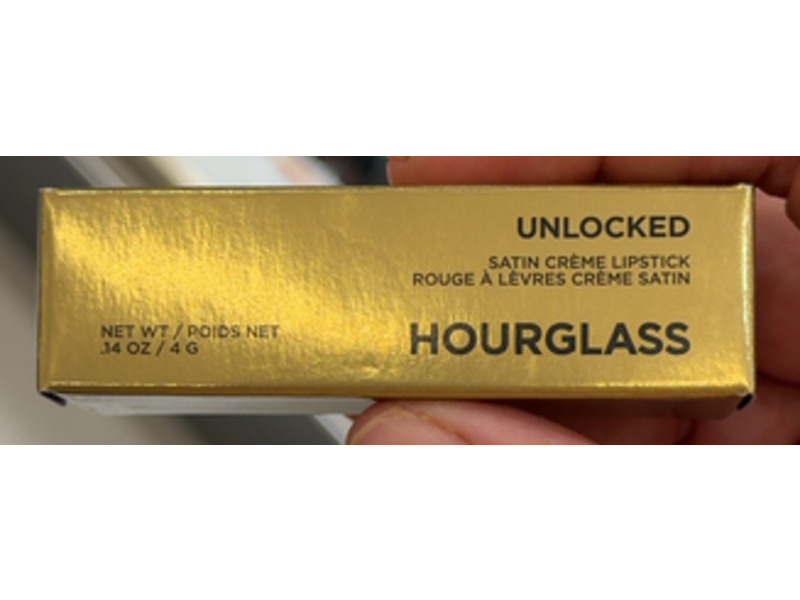 Hourglass Unlocked Satin Creme Lipstick, Dove 316, 0.14 oz/4 g