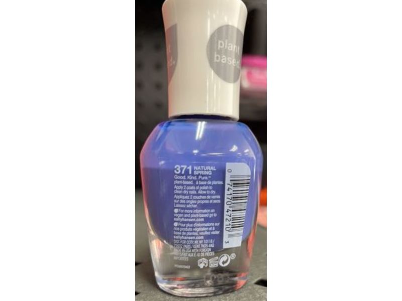 Sally Hansen Good. Kind. Pure Nail Color, Vegan, 371 Natural Srping, 0.33 fl oz/10 mL