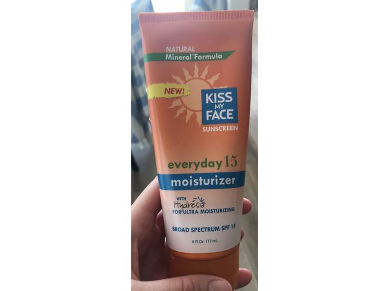 Kiss My Face Everyday Moisturizer, SPF 15, 6 fl oz/177 mL