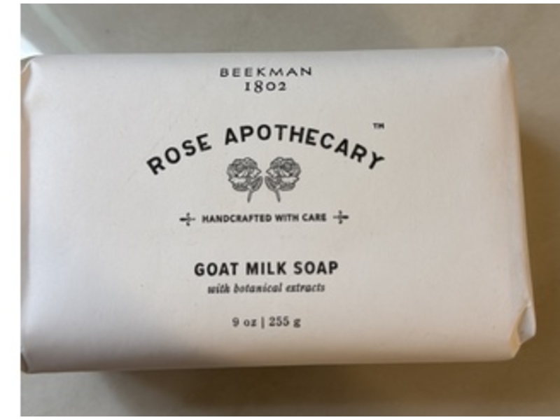 Beekman 1802 Rose Apothecary Goat Milk Soap, 9 oz/255 g