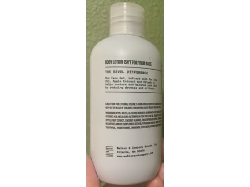 Bevel Face Moisturizer Gel, Vitamin C, 4 fl oz/120 mL