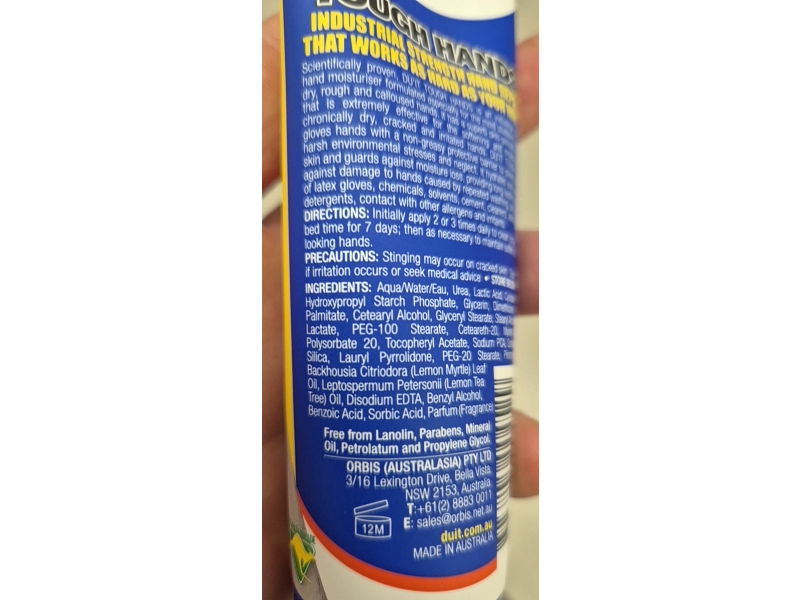 DU'IT Tough Hands Intensive Skin Repair, 75 g