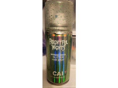 Cai Frightful Nights Glitter Hair Spray, Mermaid Green, 2 oz/59 mL
