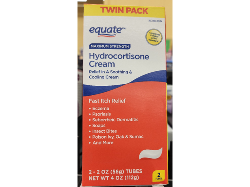 Equate Hydrocortisone Itch Relief Cream, Maximum Strength, 2 oz/56 g